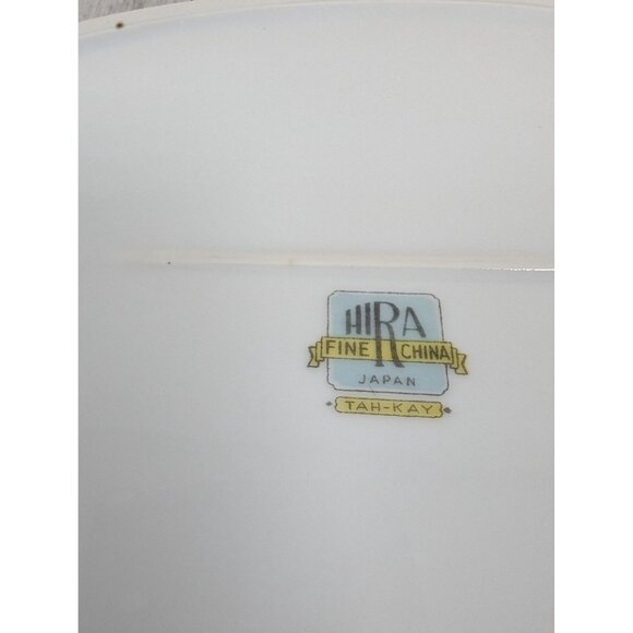 Vintage Hira Tah-Kay Bamboo China Oval Serving Platter 12" - Picture 5 of 5